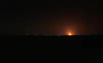 IAF attacks underground structure with chemical materials