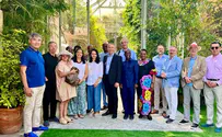 Erdan leads delegation of UN Ambassadors to Israel