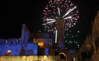 Midnight Fireworks in Jerusalem for Yom HaAtzmaut