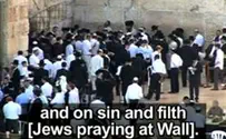 PA: Jewish Worship 'Sin and Filth' at Western Wall