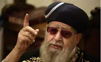 Rabbi Ovadia: Mitzvah to Pray for Mubarak, He Loves Israel