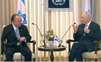 Senator who Killed Nazi Soldiers Visits Peres