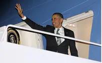 Obama Takes Off from Washington on the Way to Israel