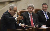 Tibi Screams at Netanyahu, Harper During Speeches