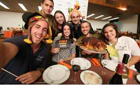 Watch: Immigrants Celebrate Thanksgiving in Israel