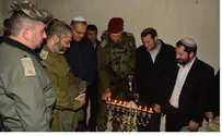 Samaria Residents and IDF Close Hanukkah at Joshua's Tomb
