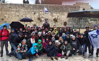 Jewish Youth Brave the Storm to Visit their 'Birthright' 