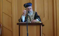 הרב יוסף: לעלות לישראל, בלי קשר לפיגוע