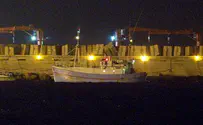 Seized Flotilla Ship Arrives at the Ashdod Port