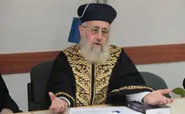 Chief Rabbi: Killing neutralized terrorists is forbidden