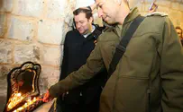 Watch: Hanukkah candles at Joseph's Tomb
