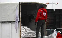 Aid convoys roll into starving Syria towns
