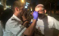 Activists attacked during protest for IDF soldier