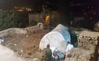 Hundreds enter Arab village to pray at tombs of Itamar, Elazar