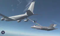 Watch: First Israeli F-35 refuels on its way to Israel