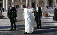 משלחת הרבנות נפגשה עם האפיפיור