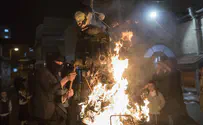 3 arrested for burning Israeli flag on Lag Ba'Omer