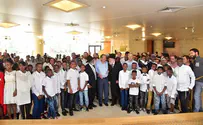 Ethiopian immigrants celebrate Bar/Bat Mitzvah for 35 children