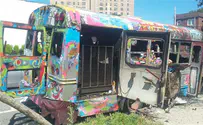 Jewish artist's minibus torched