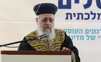 Sephardic Chief Rabbi to resign and join Shas?