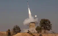 Iron Dome battery deployed in central Israel