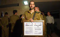 Certificate for soldier who neutralized terrorist with one shot