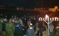 Watch: Candle lighting on the outskirts of Arab town