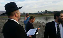 Mass prayer for rain - in the middle of the Kinneret