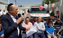 Lawrence philanthropists donate new ambulance to Beit El