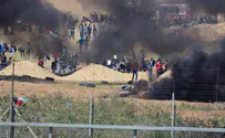 Gaza border confrontation footage