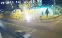 Watch: Arabs throw explosive device made out of fireworks