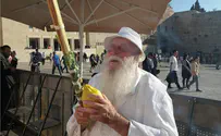 Thousands gather at Western Wall in J'lem for Sukkot festival