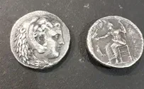המטבעות העתיקים אותרו אצל תושב עזה