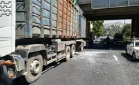 Truck collides with Jerusalem bridge