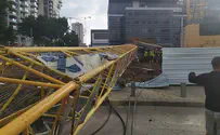 Watch: Crane collapses in Tel Aviv