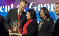 Georgian President honored in Jerusalem