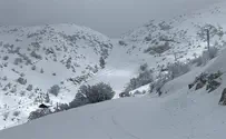 שלג ראשון באתר החרמון