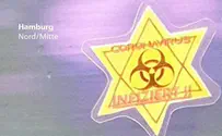 Sticker linking COVID-19 with Holocaust found on Hamburg subway