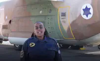 This soldier serves on the same plane that rescued her family