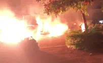 Watch: Violent blast caught on tape as Arabs burn cars
