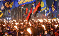 Hundreds of Ukrainians march in tribute to Nazi collaborator