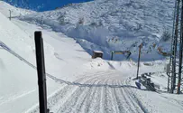 Watch: Snow piles up on Mount Hermon