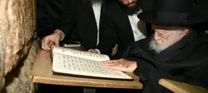 לאחר שנה וחצי: הרב קנייבסקי בכותל