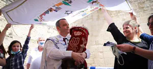 גלעד קריב התפלל בכותל לפני ההשבעה