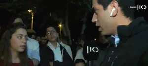 העיתונאי הערבי למפגינה: אנחנו שכנים בעיר העתיקה