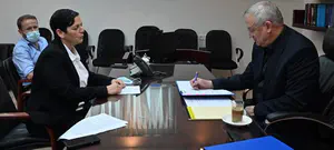 גנץ חזר ללשכה במשרד המשפטים