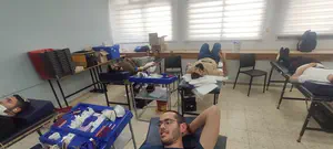 תלמידי ישיבת קרני שומרון תרמו דם