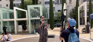 ח''כ עידית סילמן בהפגנת המתמחים: אנחנו איתכם