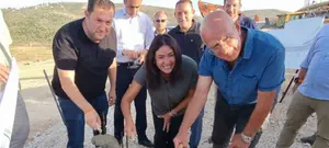 הונחה אבן פינה לחניון ומסוף רחלים - הגדול ביהודה ושומרון