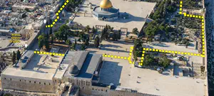 זו מפת המקומות המותרים בהר הבית